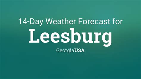 weather forecast leesburg ga